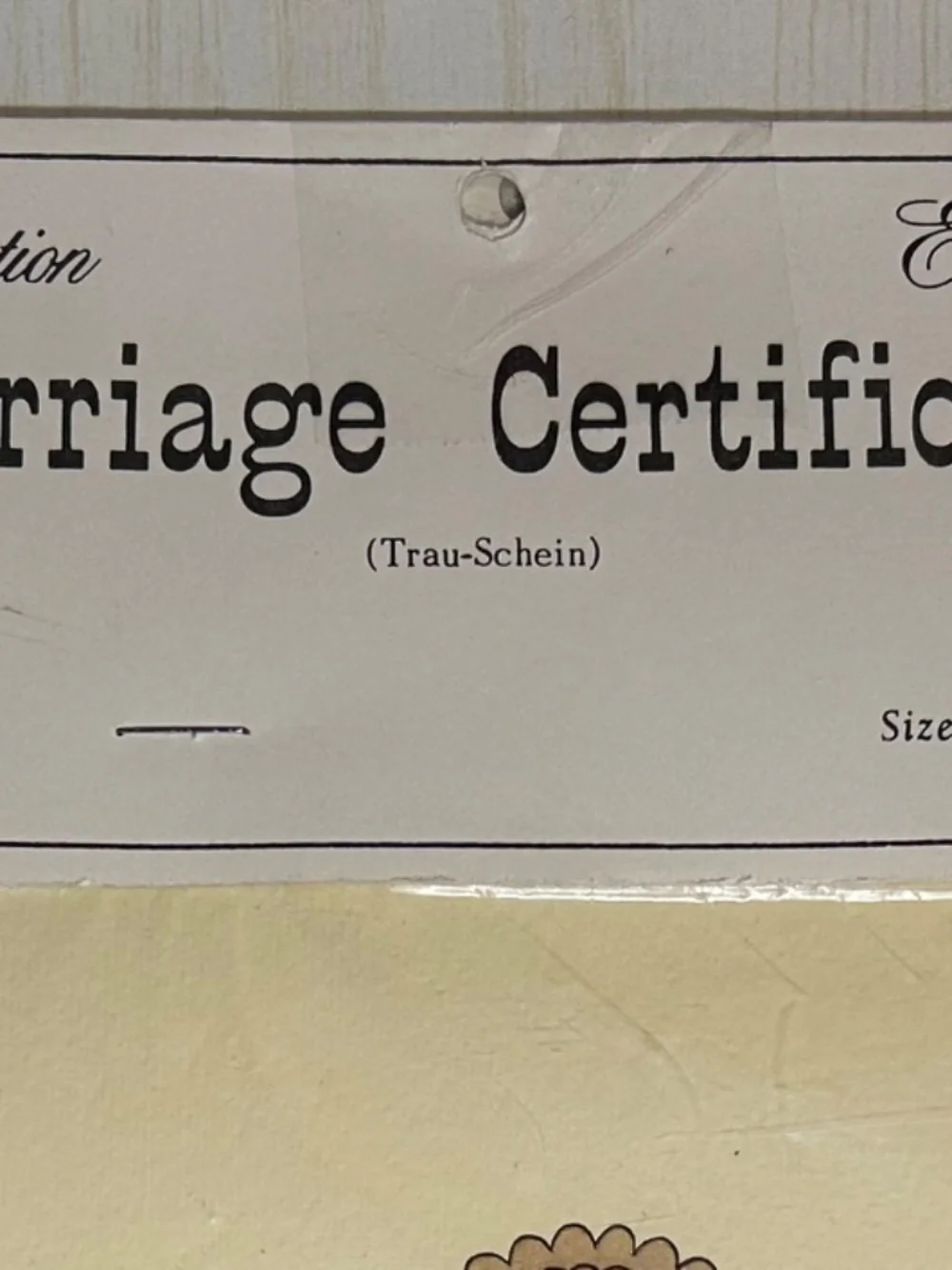 VTG 1968 Fraktur Folk Art Early PA Dutch Marriage/Birth certificates